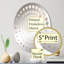Beige et doré pierre de glacier Simplicity IV - Miroir décoratif à spirales - MIR113333-Ovale-95181582