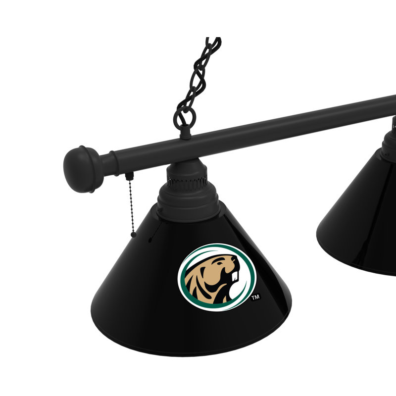 3 - Light Pool Table Lights Pendant, Black, Bemidji State Beavers