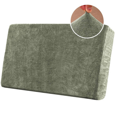 Stretch Non-slip Chenille Sofa Covers for Loveseat Cushion with Elastic Bottom for Living Room Machine Washable