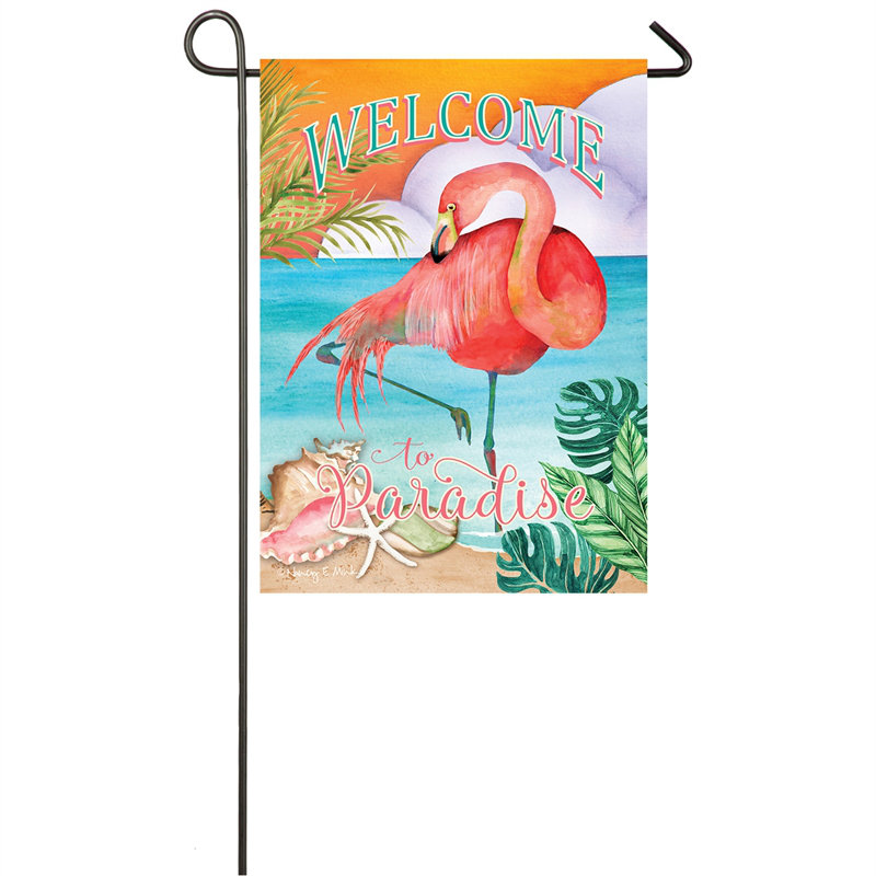 Drapeau de jardin suède paradise welcome