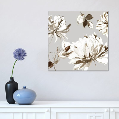 Botanical Gray II 1 Piece Wrapped Canvas Wall Art