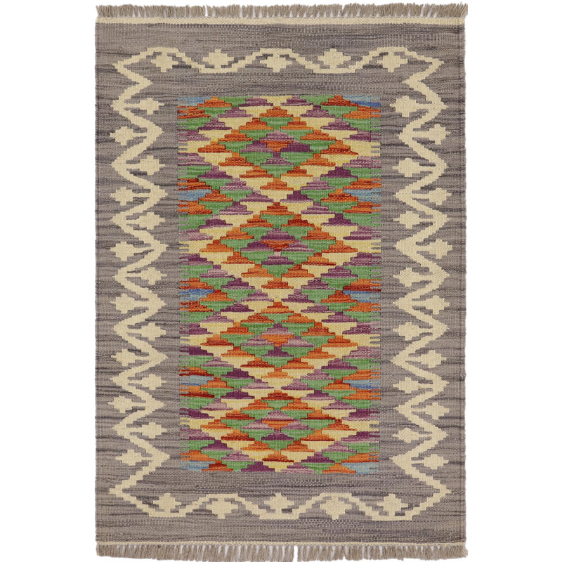 Tapis gris / beige / rouille Windcrest