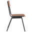 Jason 46cm H Stacking Side Chair in Brown