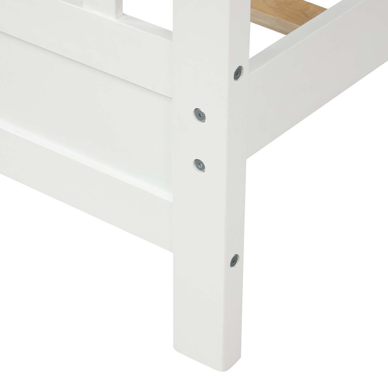 Wood Platform Bed With Headboard And Footboard, Twin, Twin