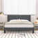 Kempst Upholstered Platform Bed Frame/Mattress Foundation with Height Adjustable Headboard