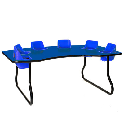 Laminate Adjustable Novelty 6 Students Activity Table & Chairs