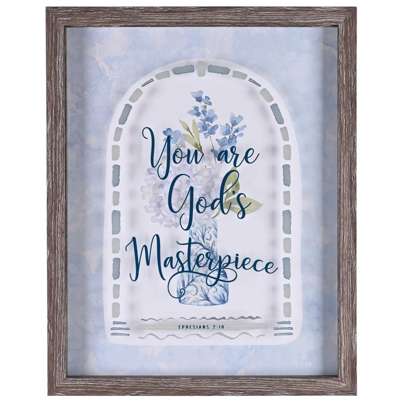 Art mural encadré «You Are Gods Mastereuvre»