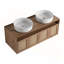 Meuble-lavabo mural moderne de 48 pouces avec lavabo en céramique, portes à fermeture en douceur et contreplaqué durable-692713419