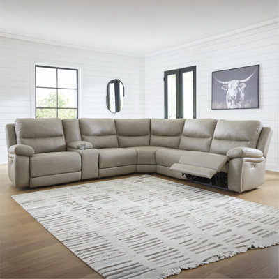 Canapé modulaire inclinable 6 pièces avec rangement Buchheit