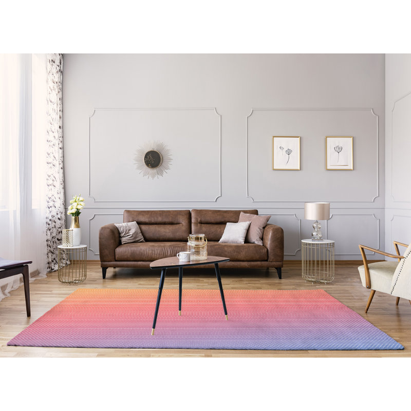 Tapis à sirène balances saumon/jaune/bleu, Rectangle 5 pi x 7 pi