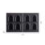 Armoire murale 31,50 "en bois massif de pin noir rétro français, unité de rangement mural pour vestibule et salon