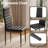 7-Piece Dining Table Set For 6 – Modern Kitchen Table with Faux Marble Top & Black PU Leather Chairs, Space-Saving Design for Small Spaces, Easy Assembly-1196137894