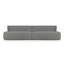 Opal 126" Wide Outdoor Curved Patio Sectional with Cushions-1528476093-1528476094