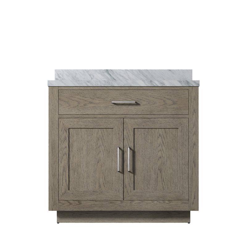 Single Bath Vanity with Marble Top