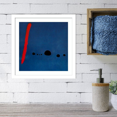 «Bleu II» par Joan Miro - impression encadrée