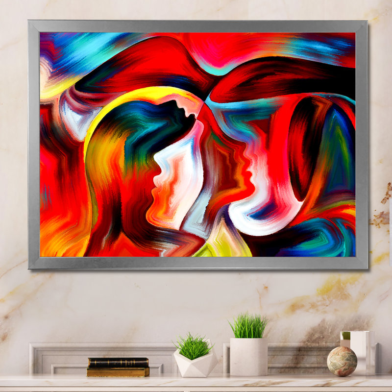 «Visualisation of Inner Ii», reproduction d'art sur toile encadrée, H 8 po x l 12 po x P 1 po, Cadre argenté