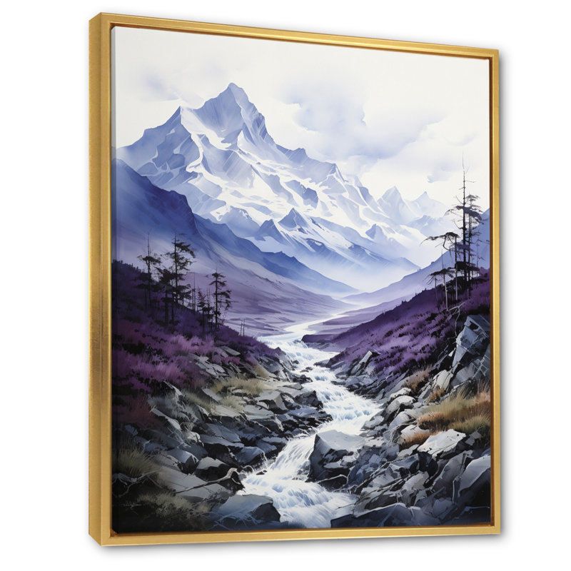 Bayden Alaska Mountain Majesty - impression, H 20 po x l 12 po x P 1 po, Cadre flottant doré