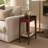 Alantis Obsidian Solid Wood Narrow End Table-47853699