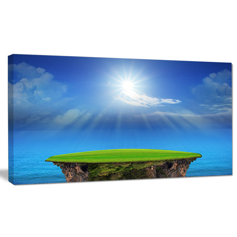 «Blue Sky and Sun Shining», reproduction de photo sur toile tendue, H 16 po x l 32 po x P 1 po