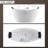 59 In. X 28.7 In. Center Drain Freestanding Whirlpool Bathtub Hydrotherapy Jetted Soaking Bath Tub - Tub Filler In White