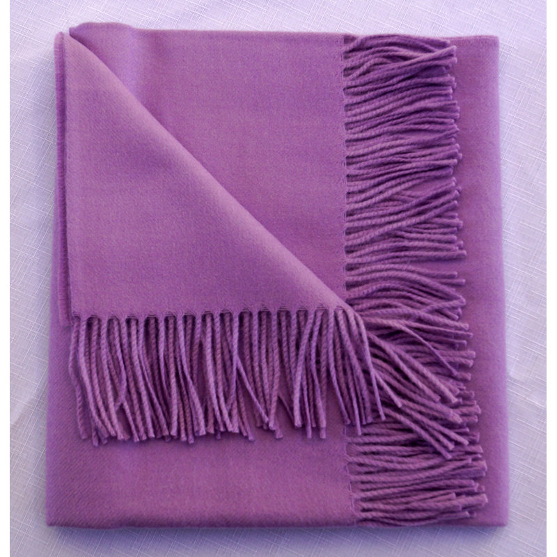 Jeté en alpaga, Mauve