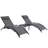 Aluminum Patio Chaise Lounge Set With Table
