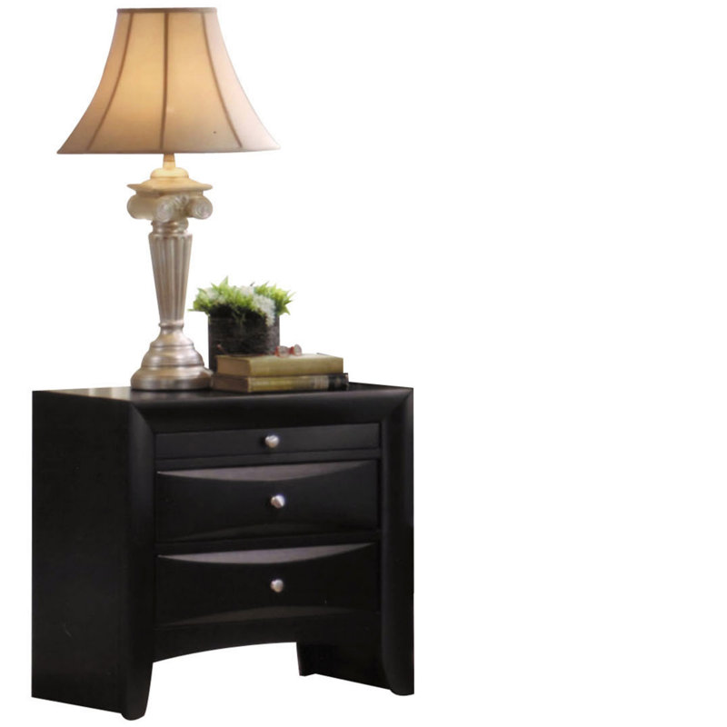 Ireland  Black Finish Nightstand