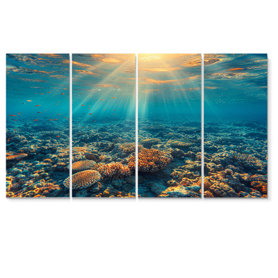 Rinaldi - Coastal Coral Wall Art Set 4 Piece