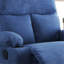 Fauteuil inclinable bleu avec porte-gobelet