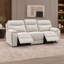 Ensemble de salon inclinable Maddox 3 pièces en tissu texturé avec canapé, causeuse, fauteuil et porte-gobelets dissimulés-1380343601-1380343607