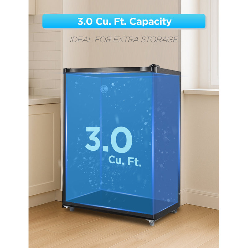  Commercial Cool 3.0 Cu. Ft. Upright Freezer, Black