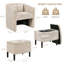 Fauteuil demi-tonneau avec repose-pieds Elha-1057887947