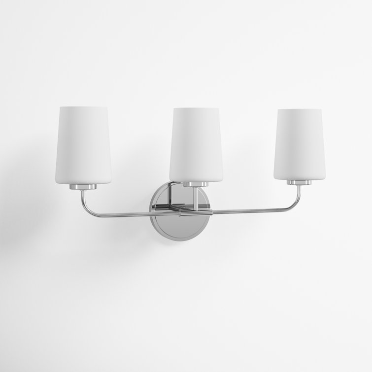Fitz 3 Light Frosted Dimmable Vanity Light