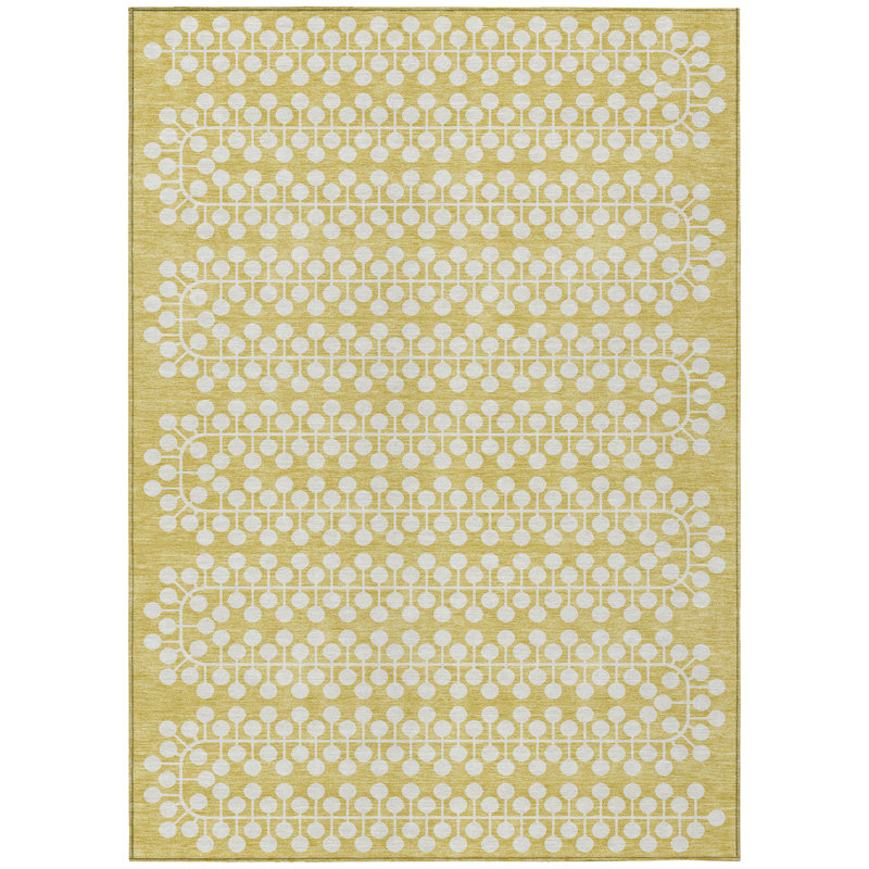 Machine Washable Indoor/Outdoor Boruta ACN2247 Geometric Rug, Rectangle 10' x 14'