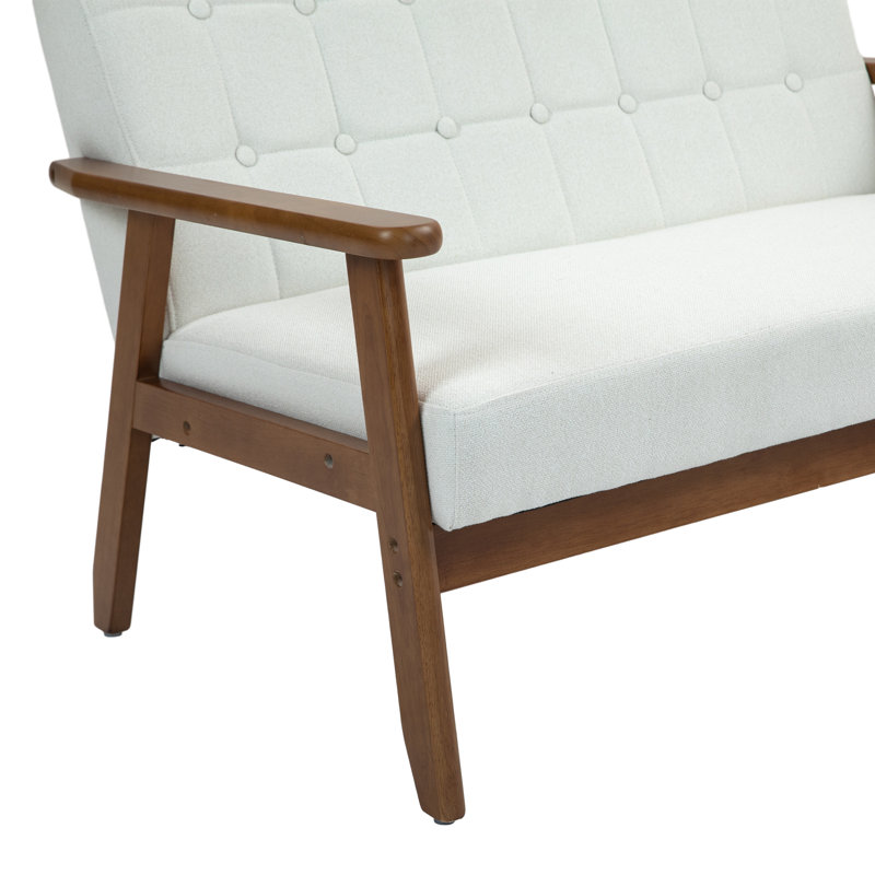 Canapé Mid-Century, Blanc
