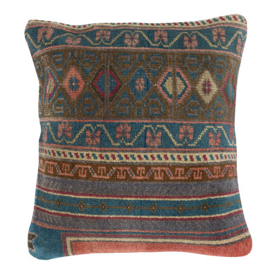 Geometric Wool Reversible Pillow Cover