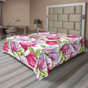 Lilas, magenta et vert lime / motif floral