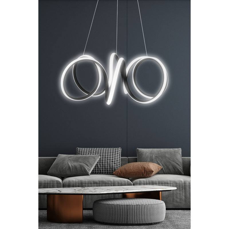 Chandelier, 6500 K, Black