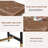 48.43''W Leather Upholstered Bench With Metal Legs-1193262342