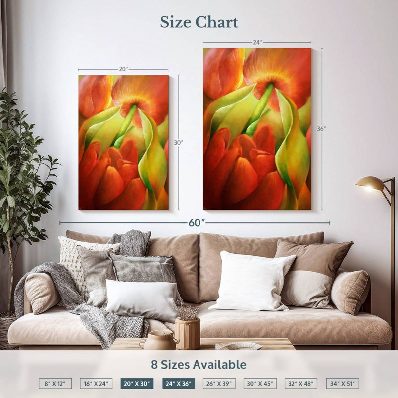 Harnek Spring Fire, 36" H x 24" W