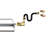 Linear Burner with Complete Connection Kit - Heavy Duty Powder Coated Steel Fireplace Fire Pit-110454633