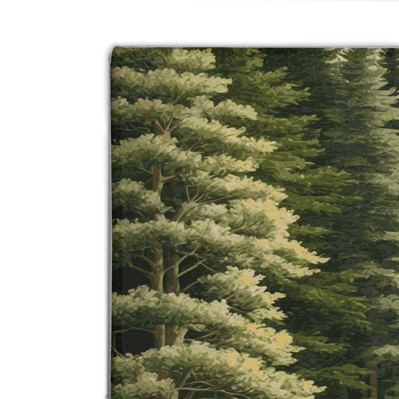 Tapis d'intérieur et d'extérieur vert Nature, Rectangulaire 2 pi x 3 pi