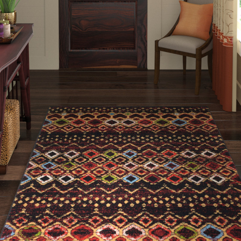 Aird Performance Southwestern Rug, Round 6'7", Navy