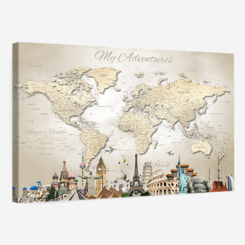 Épinglettes personnalisées du monde Altaira, H 26 po x l 39 po, Oui