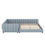 Lit plateforme tapissier grand et simple TG, lit mère et enfant-114404337