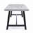 Outdoor Dining Table with Rustic Metal-932496986