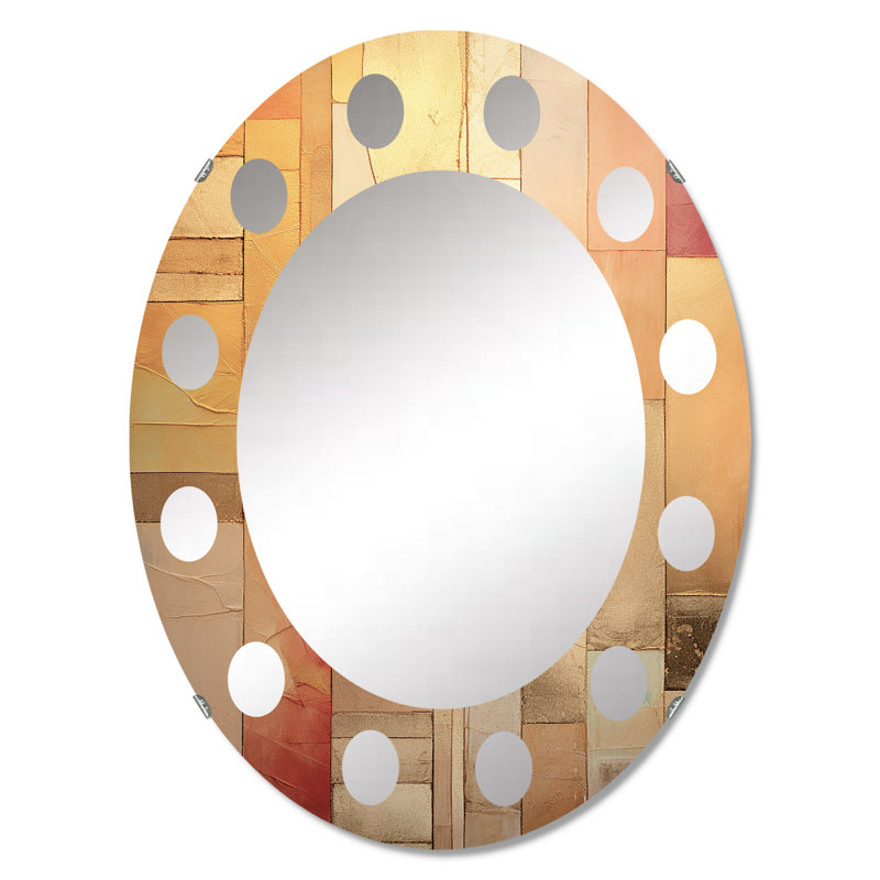 Jeffson - Miroir mural moderne ovale, 30 po x 20 po