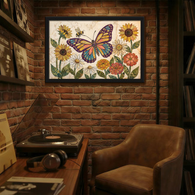 Animaux, tournesol, tournesol, abeille, motif floral