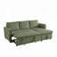 Canapé-lit modulaire rembourré 77,25 po Corduroy-1034573828
