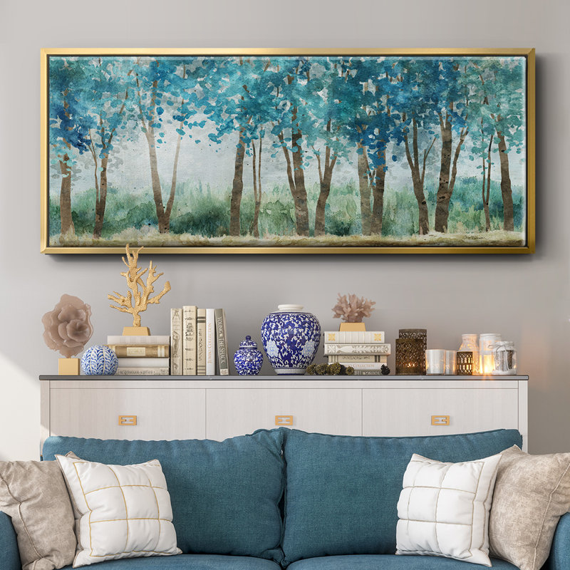Sunwashed Grove- Framed Canvas, 24" H x 60" W